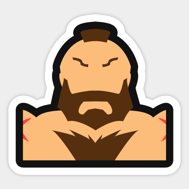 Zangief Vector Sticker by MagicFlounder